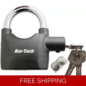 Alarm Heavy Duty Padlock Loud Siren Bicycle Shed Motion Sensor Security 110 Lock