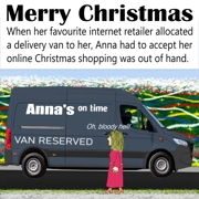 Funny Shopping Addict Christmas Card - Humorous Personalised Xmas Card For A Shopaholic Lady
