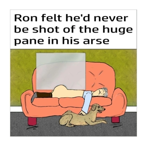 Pain in the bum card - Funny customisable backside card - ..