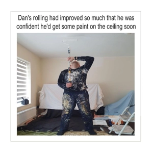 Crap painter card - Funny decorator card - He gets more pa..