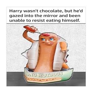 If he was chocolate he'd eat himself funny card -Funny sau..