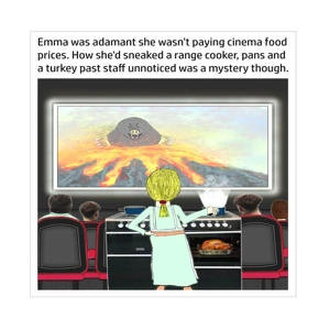 Thrifty mum funny cinema card - A frugal, cost conscious, ..