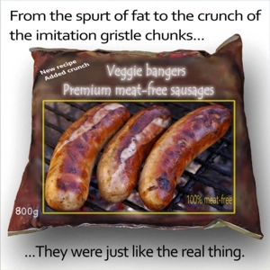 Vegan funny card or funny vegetarian card - Humorous meat ..