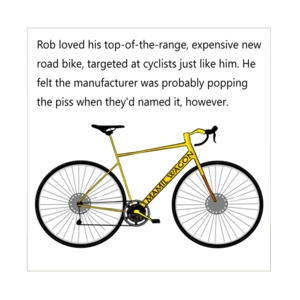 MAMIL funny cyclist card - Male road bike card - A middle aged man in lycra customisable cycling car