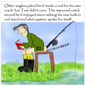 Made a rod for his own crack, customisable funny fishing c..