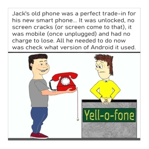 Mobile phone trade-in funny customisable smart phone card,..