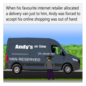 Internet shopping card, funny customisable birthday card f..