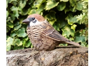Single Tree Sparrow - Handmade in ston..