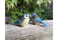 Single Blue tit - Handmade in stonewar..