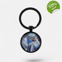 Glass Cabochon Keychain..