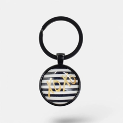 Glass cabochon pendant keychain NR19