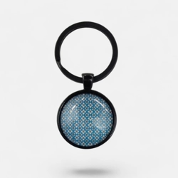 Stunning Glass Cabochon Keychain Pendant NR9