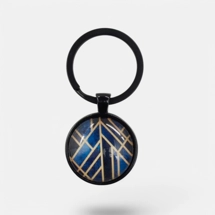 Blue printable cabochon pend..