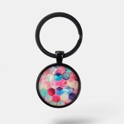 Colorful keychain photo pendant accessories for keys NR26