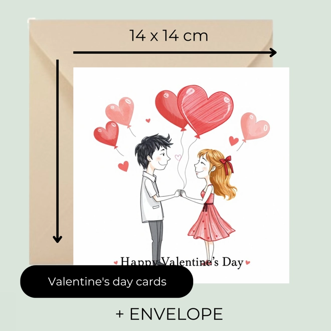 Additional Image for Heartfelt Whispers: Unique Valentine Greeting Cards – Perfect for Expressing Your Love LL44