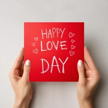 Valentine's day greeting cards with message LL02