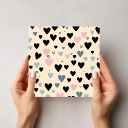 Valentines day card with text inside LL06