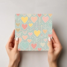 Printable Valentines day card with text about love LL09
