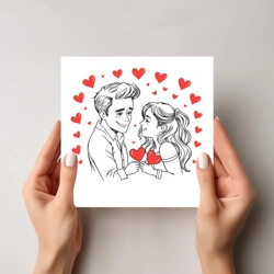 Couple card in love day gift idea LL17