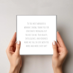 Tell me something about love every day card LL25
