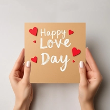 Charming Valentine's Day Cards for Her – Personalize with Heartfelt Messages or Leave Blank LL32