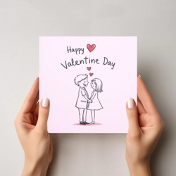 Whimsical Valentine's Day Greeting Cards – Sweet Surprises - LL39