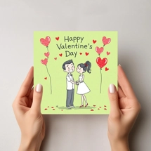 Expressions of Affection: Delightful Valentine Cards Featuring Charming Designs LL51