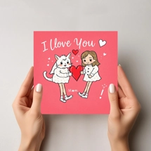 Unique Valentine's Day Card Set with Heartfelt Messages – Ideal for Your Mom