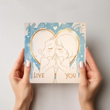 Valentine's Day Cards - Kids First kiss