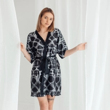 Oversize silk kimono ro..