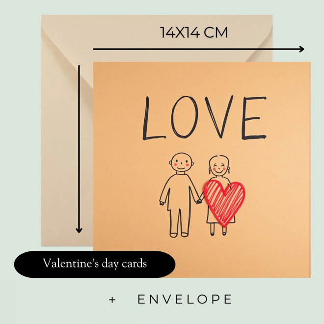 Additional Image for Funny couple love day card for Valentine's day LL29