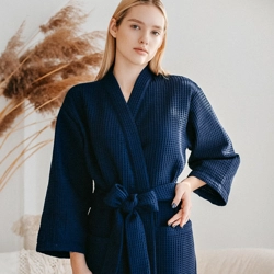 Men's Cotton Waffle Robe  – Ultimate Wedding Gift