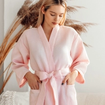 Chic Cotton Waffle Robe – Th..