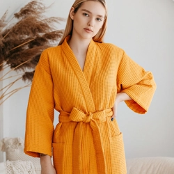 Catton Waffle Robe - Pure Cotton Bathrobe - Birthday gift