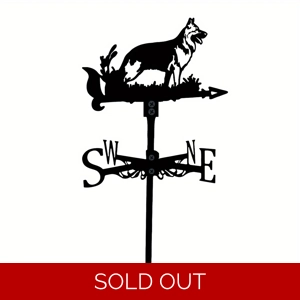 Alsatian Weathervane – German Shepherd Dog Garden Silhouette Décor