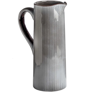 Scandi Grey Ceramic Display Jug - Elegant Decor Accent