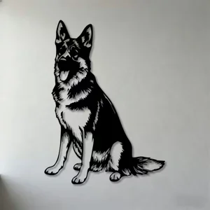 German Shepherd Metal Wall Art – Dog  Wall Decor
