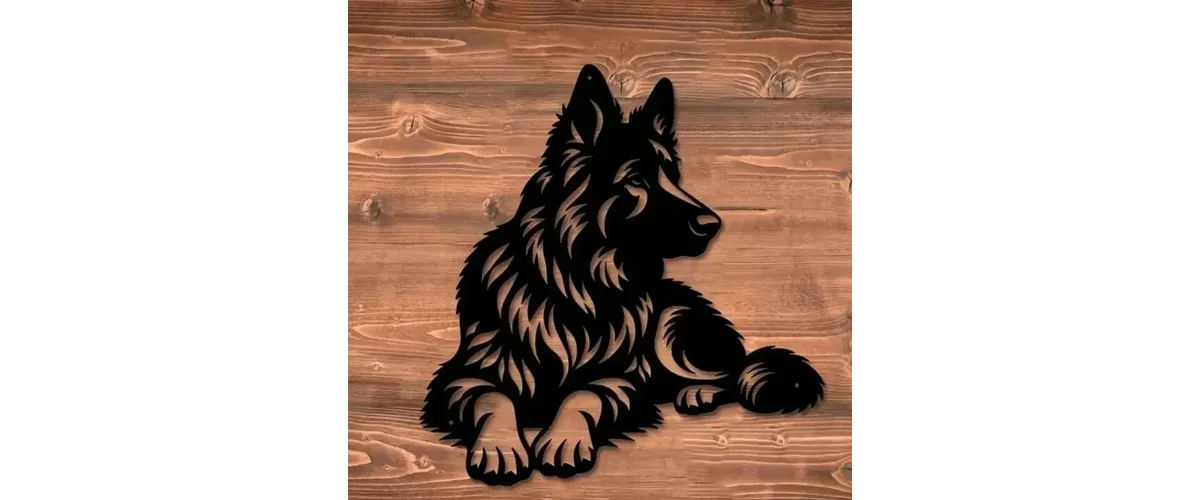 Celebrate Your Love for German Shepherds with Stunning Metal Wall Art