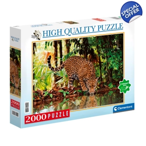 Clementoni 2000 Piece High Quality Jigsaw Puzzle Leopard