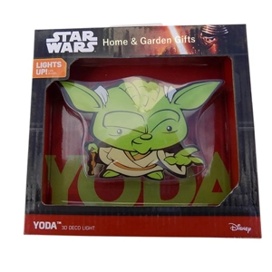 Star Wars YODA Mini 3D LED Wall Light – Kids Night Light