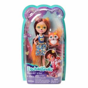 Enchantimals Felicity Fox Doll with Flick - Magical 6-Inch Collectible Toy