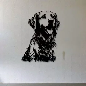 Golden Retriever Metal Wall Art – Dog Décor