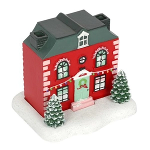 Adorable Christmas House Incense Cone Burner – Festive Del..