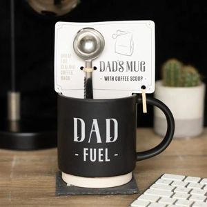 Dad’s Mug & Coffee Scoop Gift Set – Perfect for Father’s D..