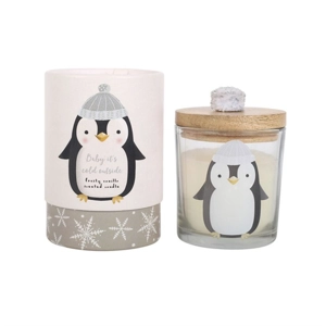 Frosty Vanilla Penguin Candle – Winter Scented Christmas Home Décor