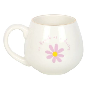 As Fresh as a Daisy Mug – Floral Bone China Cup, 500ml Gift for Her
