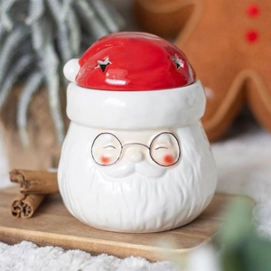 Santa Claus Ceramic Oil Burner & Wax Melt Warmer – Festive Home Fragrance