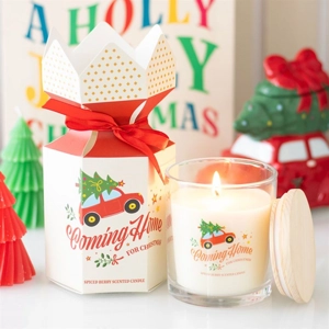 Spiced Berries Christmas Candle – Holiday Scented Candle Gift & Home Decor