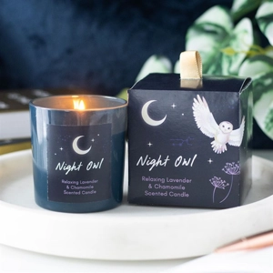 Night Owl Lavender & Chamomile Candle – Relaxing Sleep Aid Gift