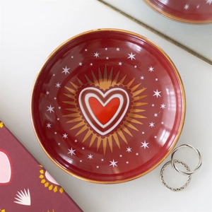 Sacred Heart Ceramic Trinket Dish for Jewellery, Keys & Coins – Gift Boxed